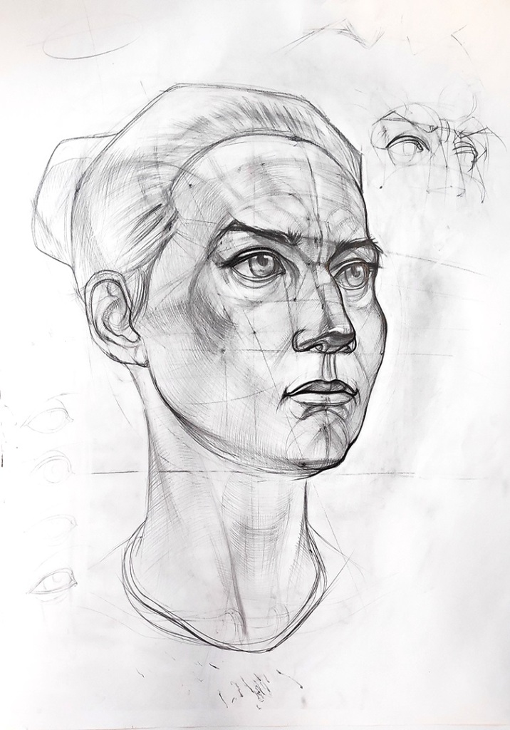Курс  по рисованию головы,  художник Артур Кочу 