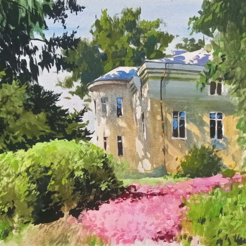 Гуашь и солнце. Копия