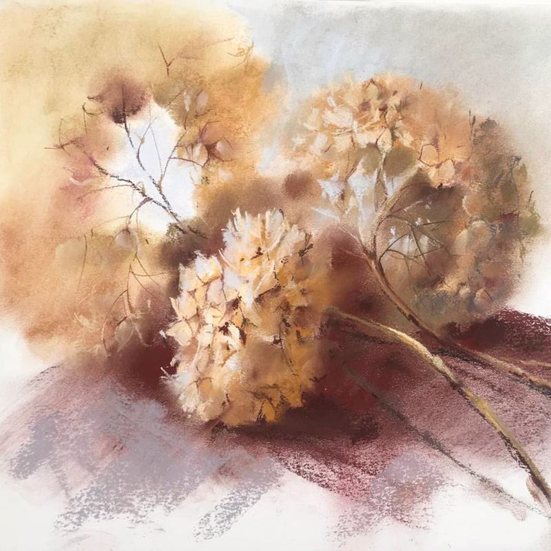 Скетчинг сухой пастелью