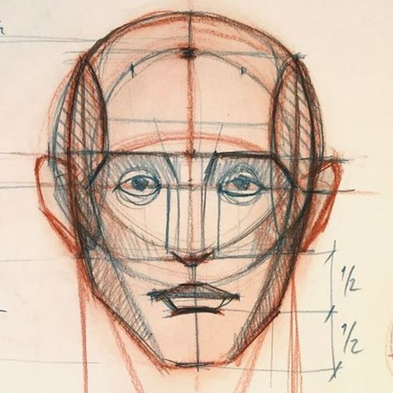 Рисование головы по методу Эндрю Лумиса
