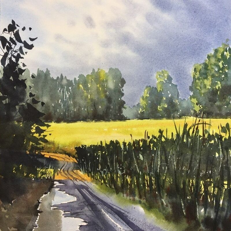 Акварельные <br>пейзажи