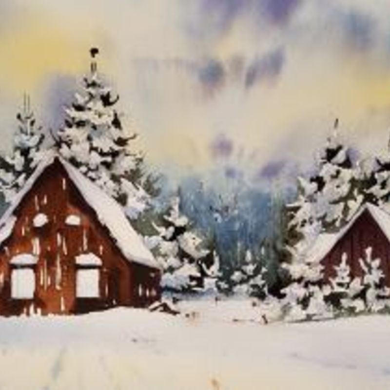 Зимний пейзаж. Рождественские истории 2018