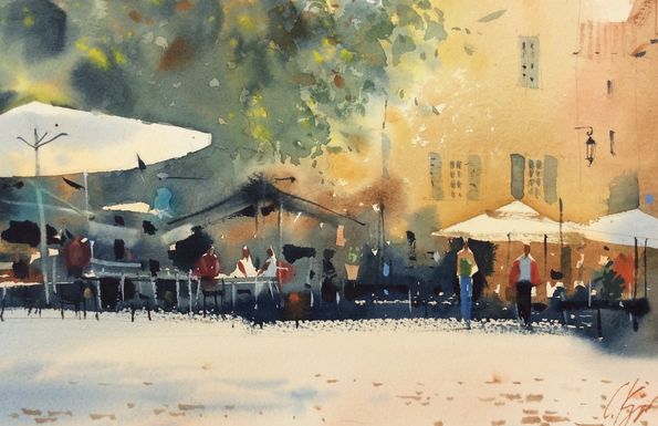Сергей Курбатов, акварель. мастер-класс
