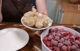 Малиново-имбирный конфитюр на белом вине